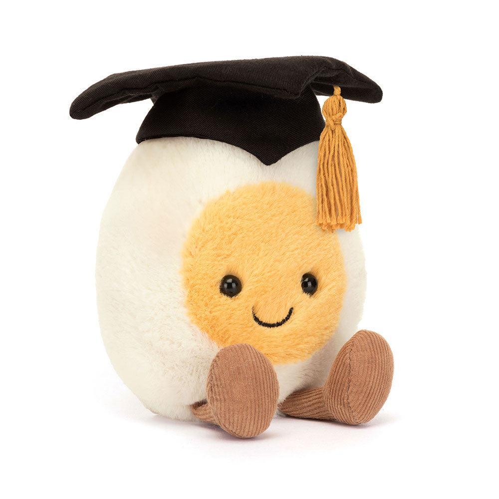 JellyCat Amuseables Boiled Egg Graduation Plush